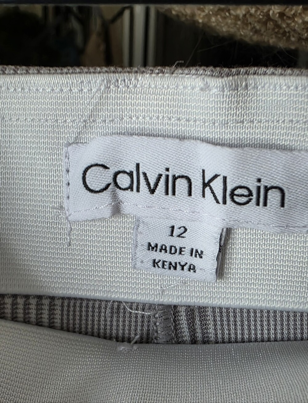 Calvin Klein Light Gray Slim Chinos